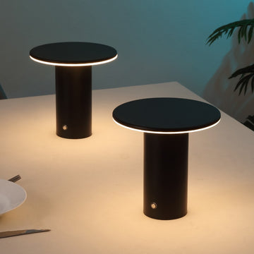 Gio 7.5" Modern Minimalist Column Rechargeable/Cordless Dimmable Integrated LED Table Lamp with Touch Sensor